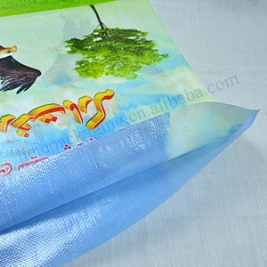 Plastic pouch pp woven rice packing bag sack export to Dubai,Pakistan,Afghan