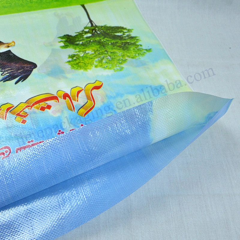 Plastic pouch pp woven rice packing bag sack export to Dubai,Pakistan,Afghan