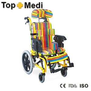 Top Seller Lightweight folding reclining baby pediatric Wheelchair