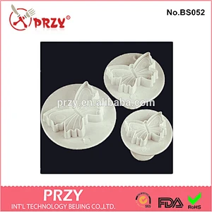 cake decorating fondant tools / plastic butterfly shaped cookie cutter