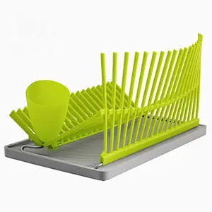 green fashion kitchen tool dish rack/dish drainer rack