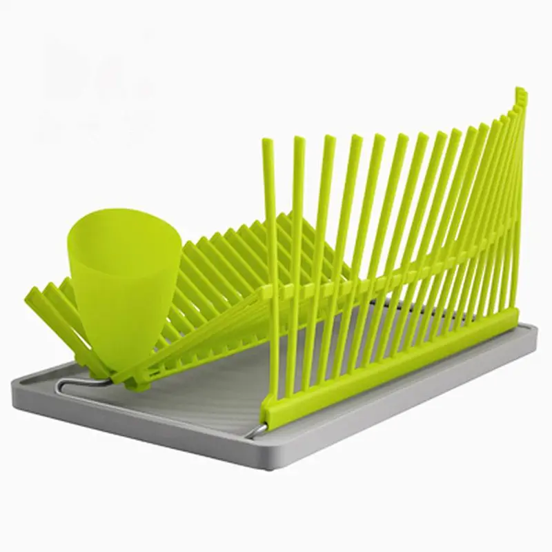 green fashion kitchen tool dish rack/dish drainer rack