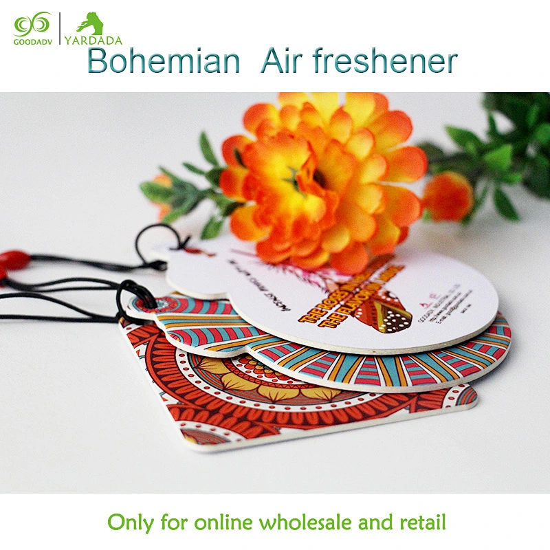 2018 new kaleidoscope effect design automobile suspension type air freshener, cheap and high quality, 8 kinds of fragrance