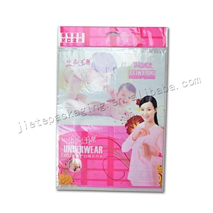 Transparent plastic clothes packaging bag with self-adhesive for toys, supermarkets, gifts