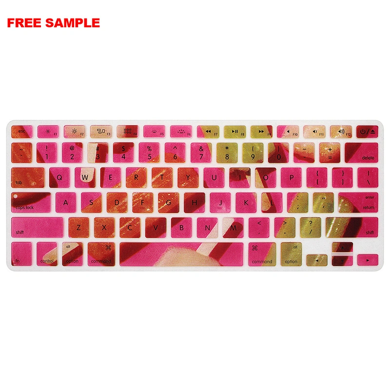 Free Sample Ultra-thin High Quality Silicone Keyboard Covers Skin Dust Protector Cover for Apple for MacBook Pro