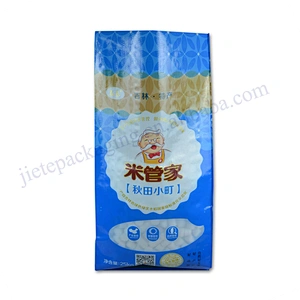 25kg pp packing rice bag with transparent windows,bag of 15kg rice