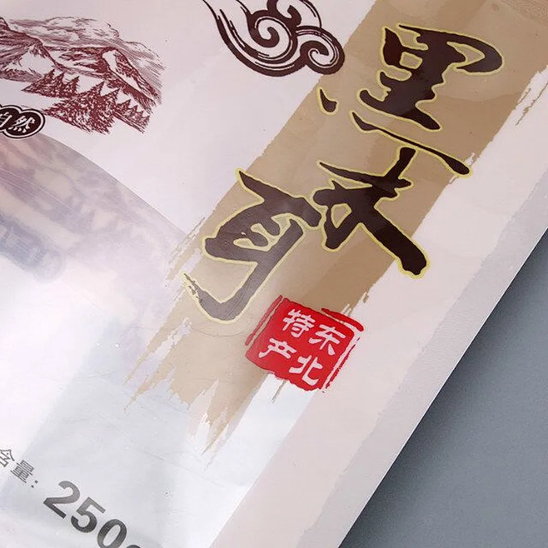 Custom PE transparent black fungus bag