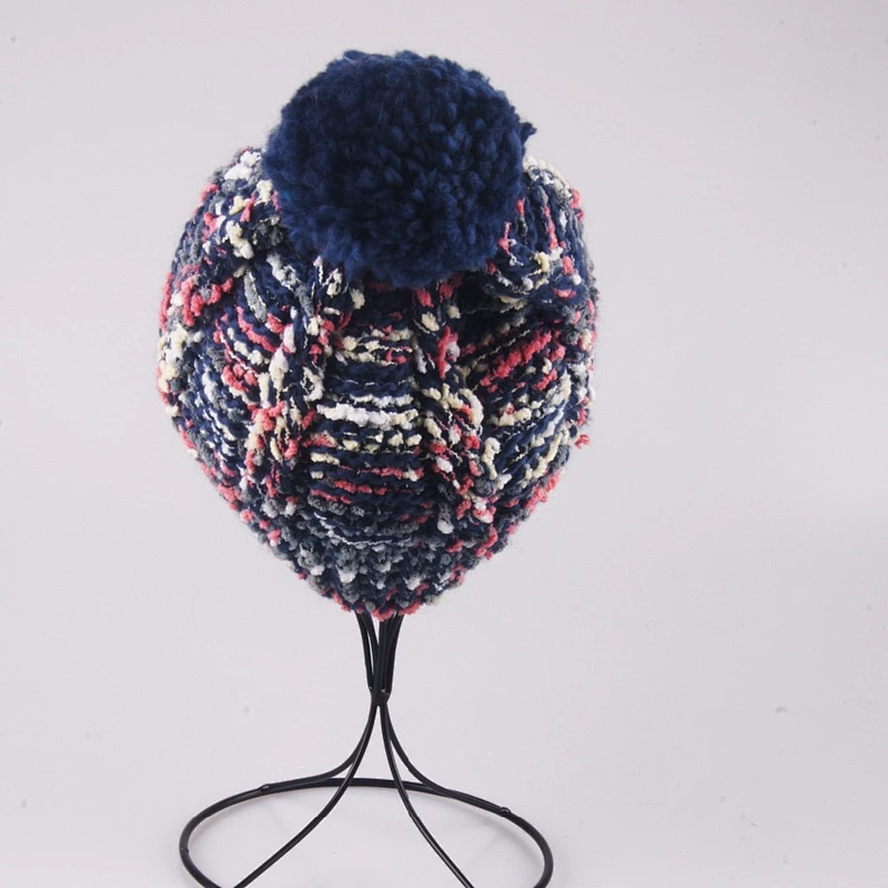 Winter Hat Knitted Beanies Wholesale Knit bling beanie hat camping hiking hat