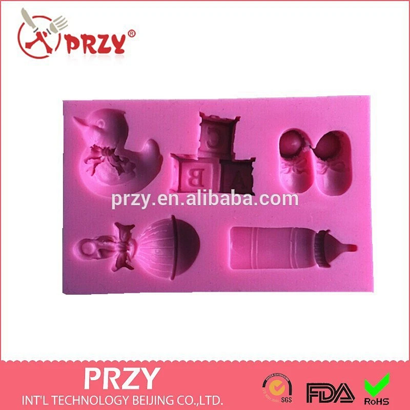 PRZY Baby products silicone mold Fondant cake decoration mold