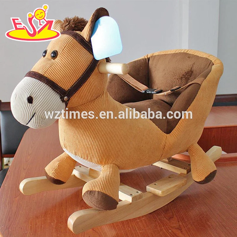 Wholesale children best choice wooden riding horse toy for fun W16D093