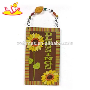 Wholesale beautiful wooden flower pattern home wall hanging used in living room W09D052