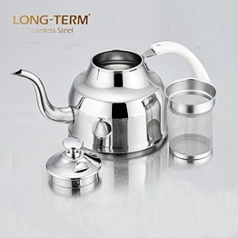 L2217 Commercial 201 Stainless Steel Infuser Non-Electric Turkish Tea Pot