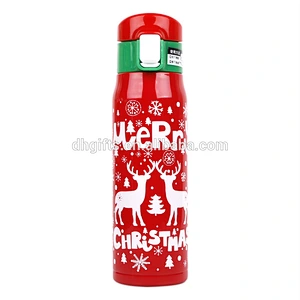 Good Quality 500 ml Christmas Style Colorful Vacuum Cup Stainless Steel Water Bottle Vacuum Flask