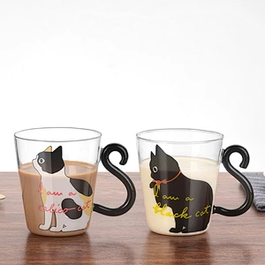 2018 China cute cat water bottle with handle for children/couple use
