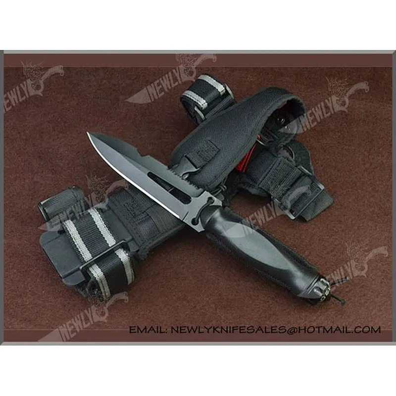 High Class Blackening Blade G10 Military Knife