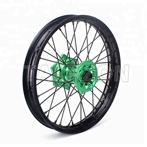 Aluminum offroad motorcycle spoke rear wheels for kawasaki