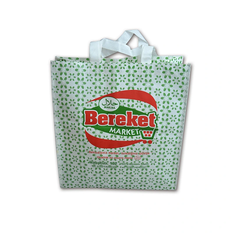 Custom Order design printing plastic material bopp laminated pp woven shopping bag
