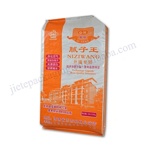 Wholesale 10kg, 25kg plastic pp woven wall putty powder bag for cement,tile adhesive,gypsum