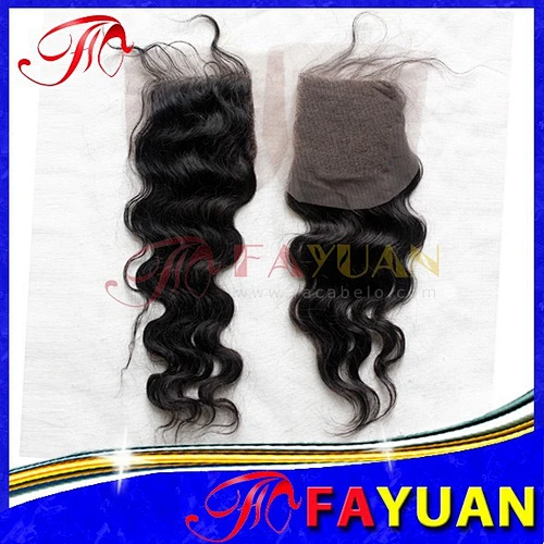 Factory price wholesale unprocessed Brazilian hair free parting lace closure
