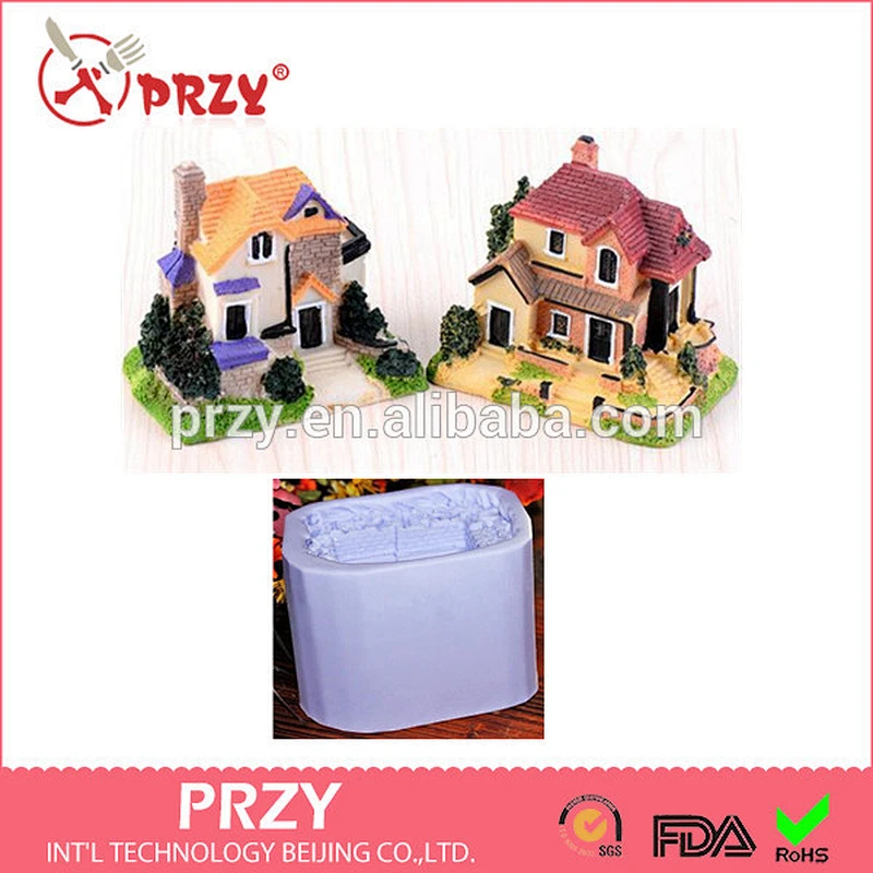 3d house silicone mold Household adornment silicone mold