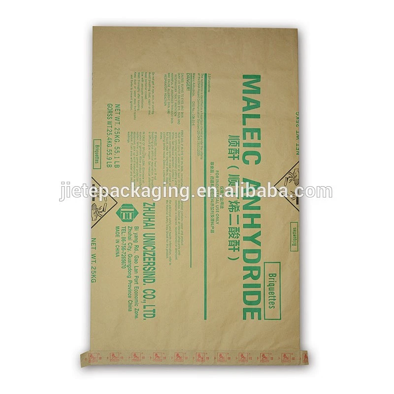 China high quality kraft paper bags with liner supplier for cement packing