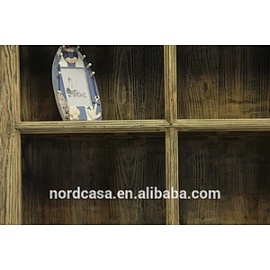 Antique recycle solid wood bookcase