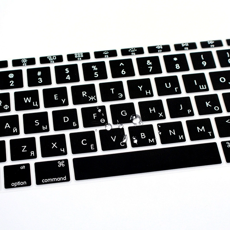 Wholesale China Import Mongolian black silicone keyboard cover Custom Silicone Keyboard Cover For Macbook 12