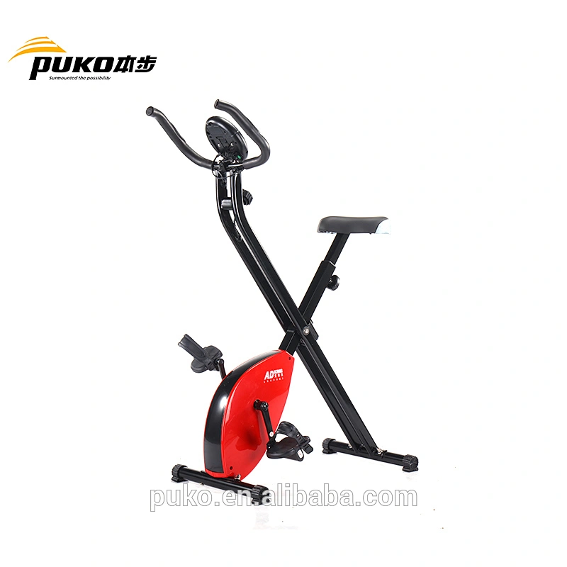 Magnetic Upright Red impulse foldable exercise bike With Heart Rate
