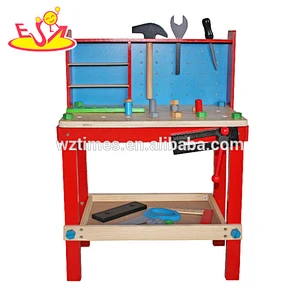 hottest sale kids wooden tool play set for wholesale W03D044