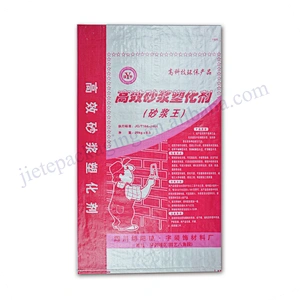Building use outer wall painting 20kg pp woven portland cement bag for mortar,gypsum powder,wall putty