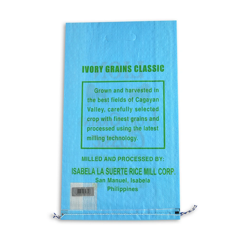 High quality net weight 5kg bopp laminated and printed pp woven rice bag