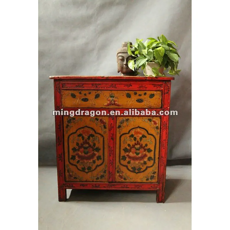 Chinese antique Tibetan cabinet