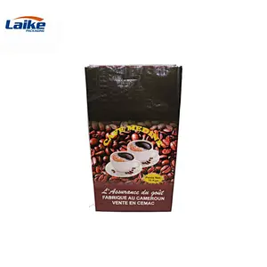 Eco-friendly laminated plastic coffee beans packaging reusable pp woven grocery bag
