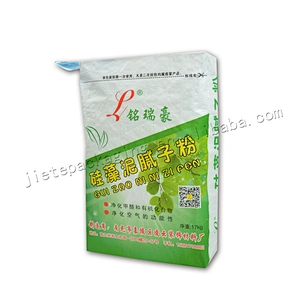 17kg stand up pp woven cement packaging bag for diatom ooze,tiel adhesive,wall putty powder