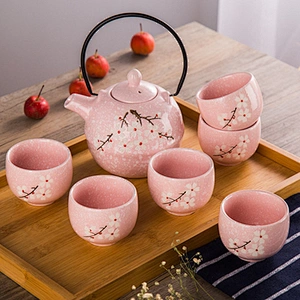Wholesale Customized Ceramic Wholesale Customized Ceramic High Quality Porcelain Simple Kettle Cup Set for Water Drinking