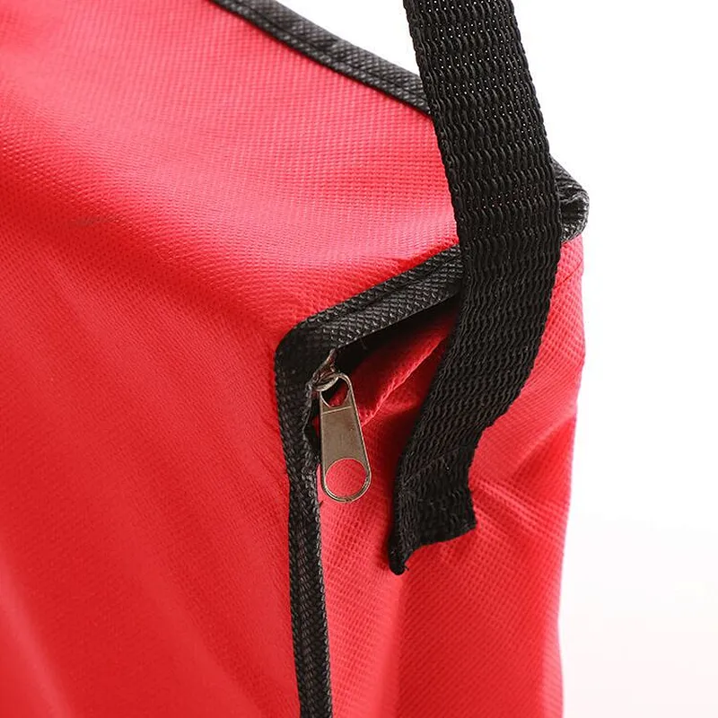 Custom wholesale red insulated bag rectangle for fast food packaging
