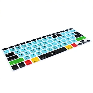 Durable Multi Function DaVinci Resolve Hot Key Silicone Laptop Internal Keyboard Cover For apple a1466 For Macbook Pro