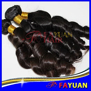 7a Peruvian loose curls 100% human hair extensions wholesale hair