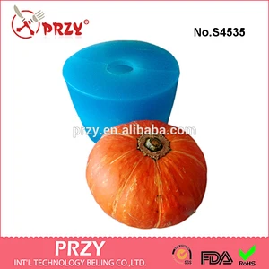 S4535 pumpkin mold for soap making, silicone pumpkin soap mold,Halloween pumpkin mold