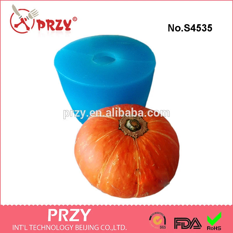 S4535 pumpkin mold for soap making, silicone pumpkin soap mold,Halloween pumpkin mold