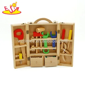 Wholesale fashionable diy assemble wooden tools set toy for boys W03D008