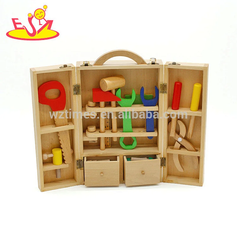 Wholesale fashionable diy assemble wooden tools set toy for boys W03D008