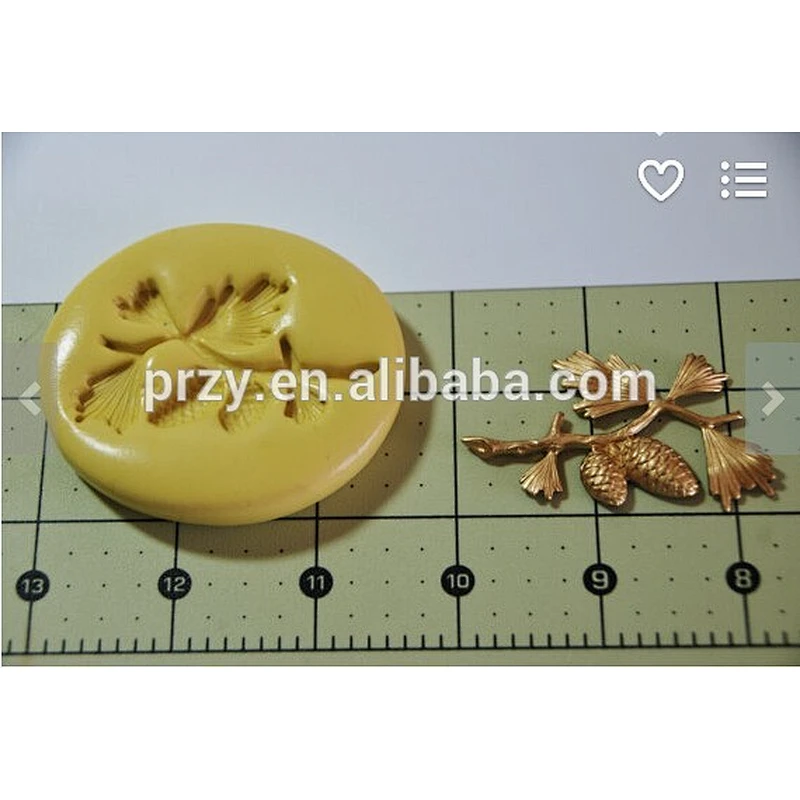 2015 hotsale Pine Tree fondant silicone cake mold