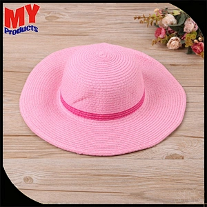 Paper straw hat pure color hot selling for promotion hat