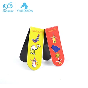 Fashion design OEM logo personalized magnet bookmark for promotion