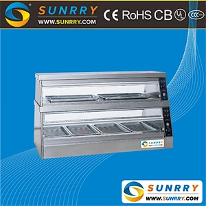Humidity convection 6 trays buffet hot food display warmer and display counter for food warmer equipment