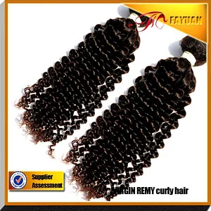 Top Grade 6a Human Hair No tie no tangle 100% virgin unprocessed hair malaysian curly