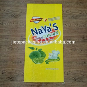 customized PP woven bags packaging washing powder, high quality plastic woven pouches with liner