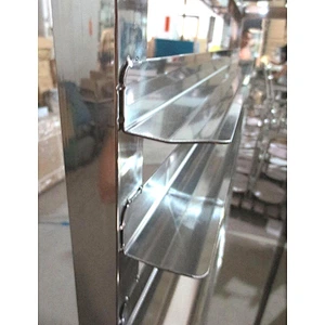 Good Quality Stainless Steel Food Tray Trolley and Hot Food Cooling Rack 15 Layers Bead Display Rack (SY-TR1521 SUNRRY)