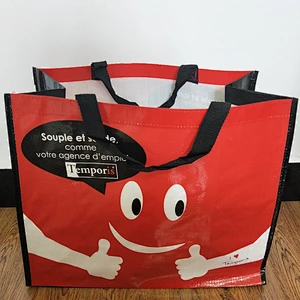 China custom pp woven shopping plastic saree bag with laminated printing